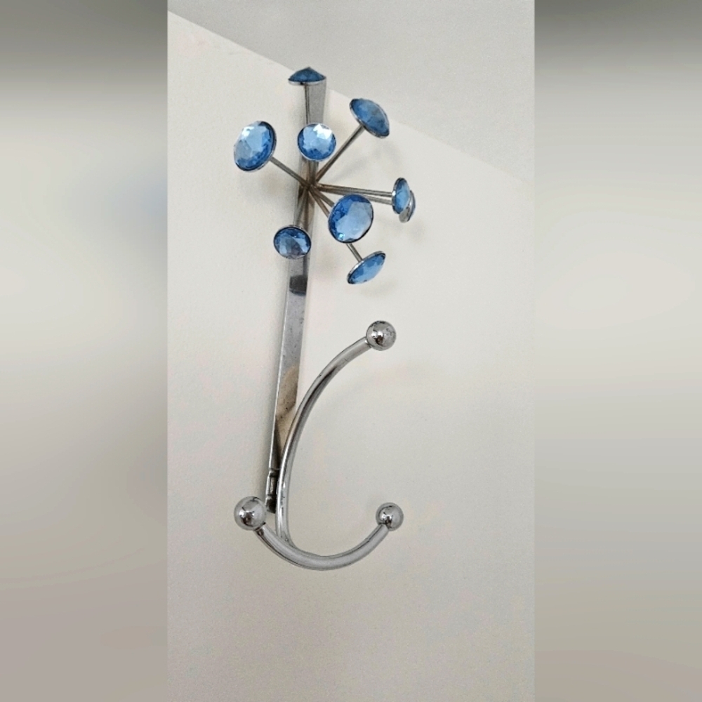 🌟Blue Crystal Over The Door Wall Hook Hanger Home Decor 🌟